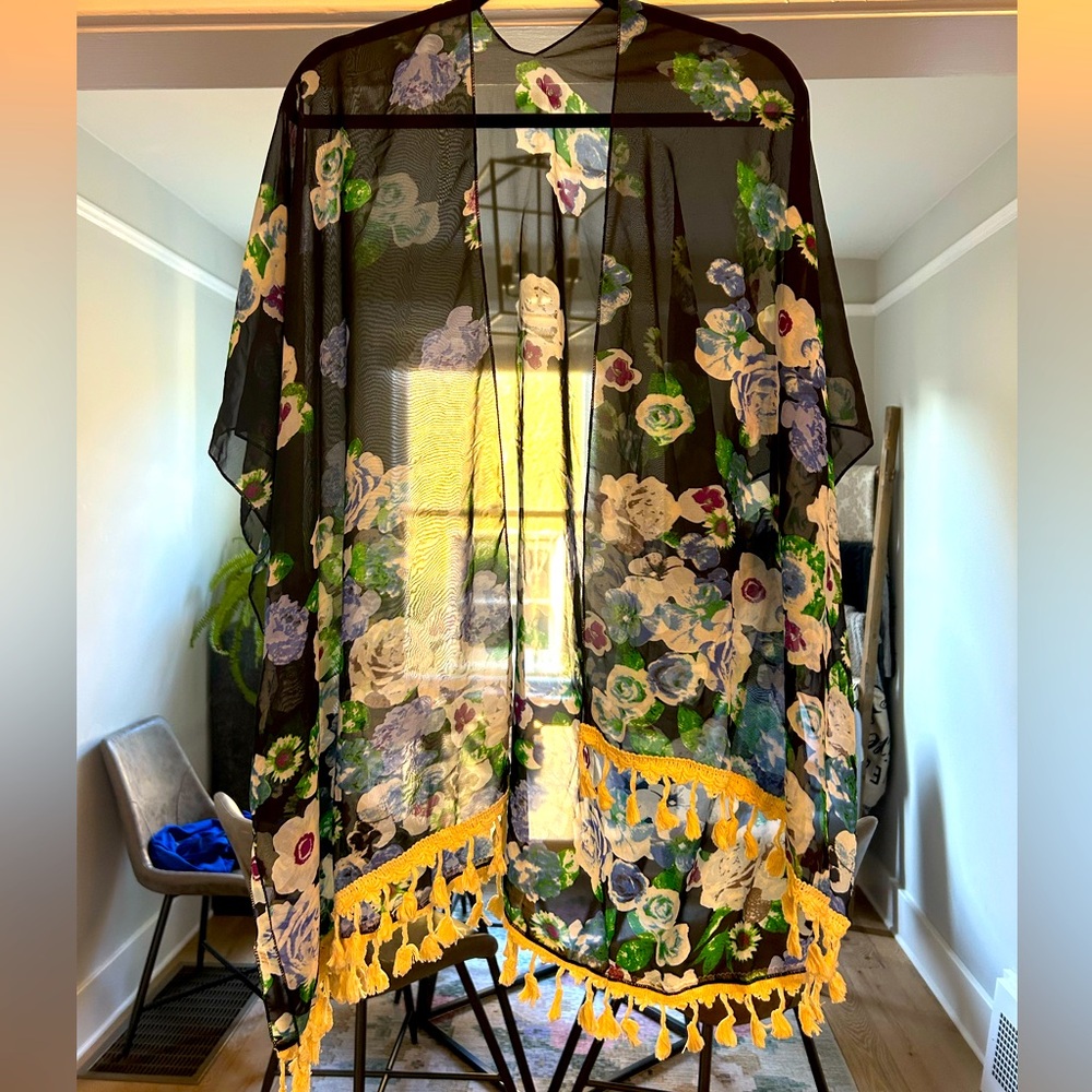 Floral sheer OSFA coverup